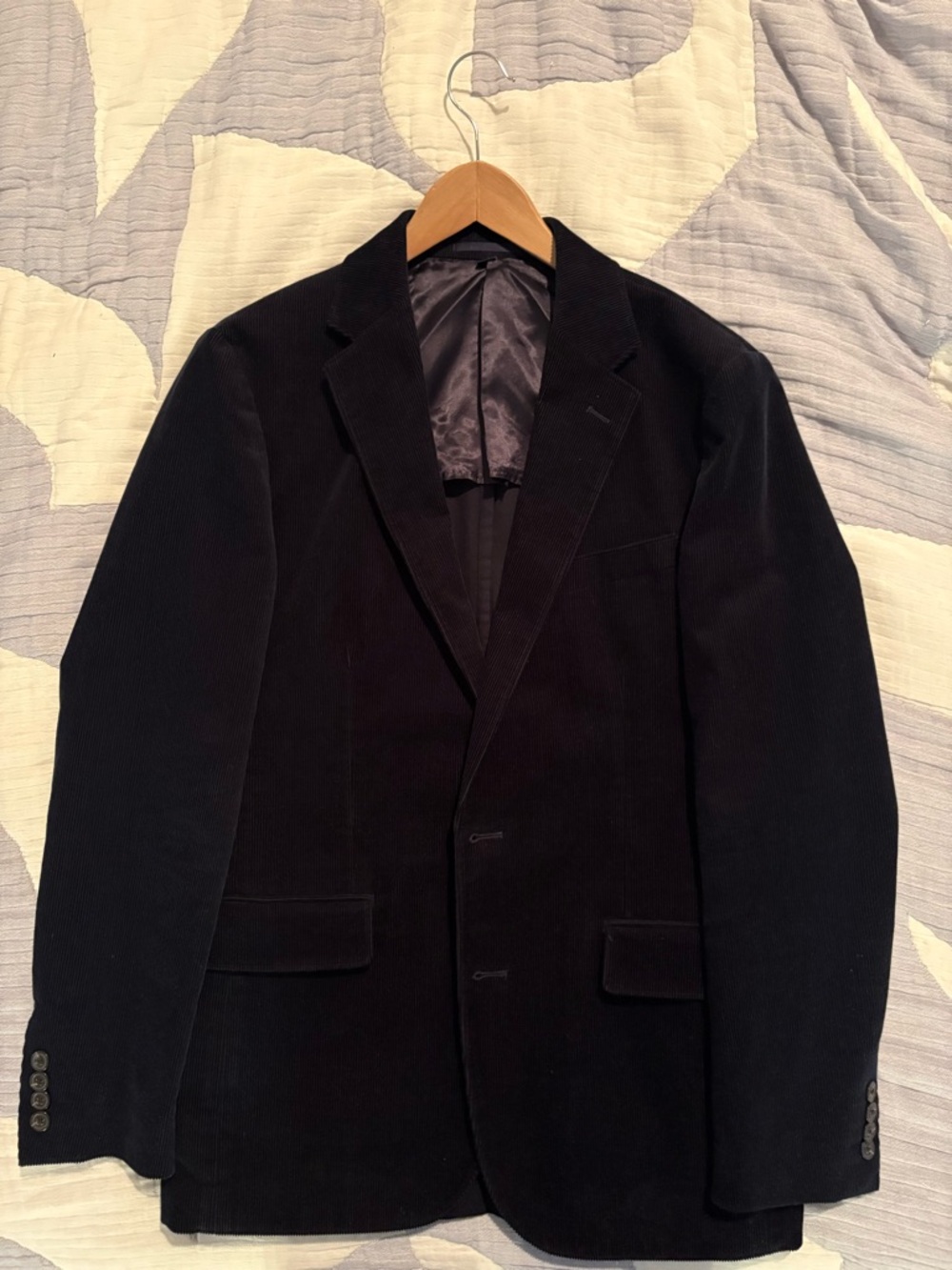 J Crew Ludlow Men's Navy Blazer - Italian Corduroy